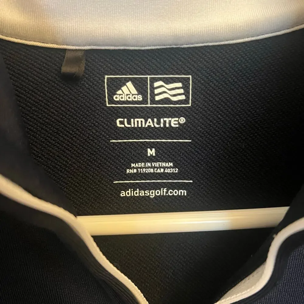ADIDAS Climalite 🏀Cleveland Cavaliers Pullover 1/4 Zip M Navy Blue Golf - Picture 14 of 16